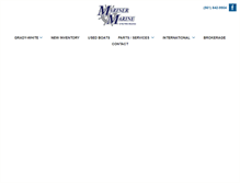 Tablet Screenshot of marinermarine.com